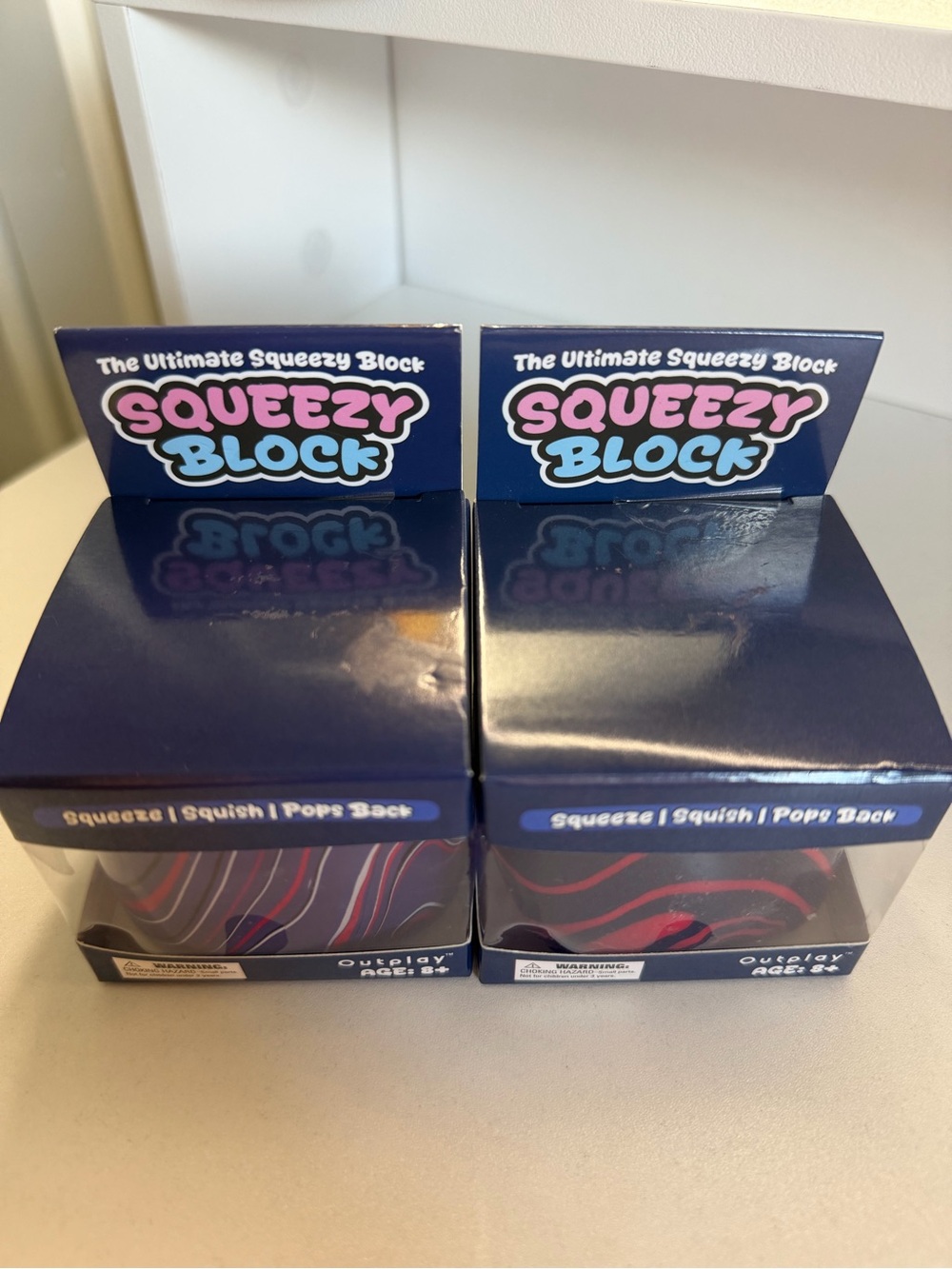 The Ultimate Squeezy Block Sensory Fidget Toy Stress Ball Ice Cube Squishy - Picture 5 of 5